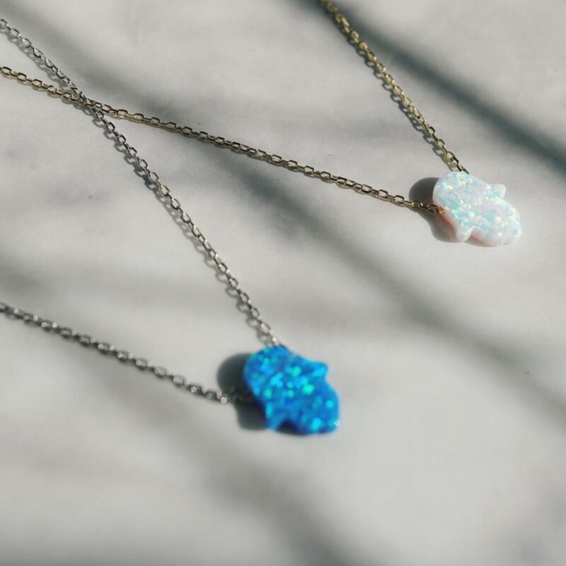 20220531_094457_IMG_5296 گردنبند اپال طرح همسا نقره - Image 1