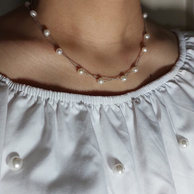 رولباسی مرواریدی نقره - Image 3