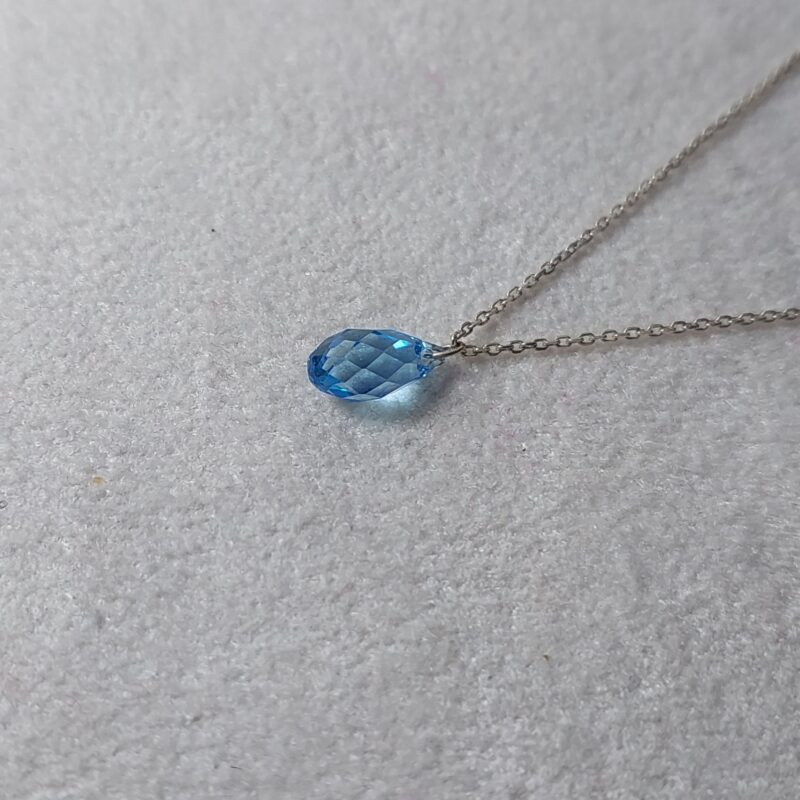 گردنبند سواروسکی اشک نقره - Image 6