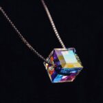 گردنبند سواروسکی مکعبی - Image 6