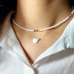 گردنبند اپال قلب و البرنادو