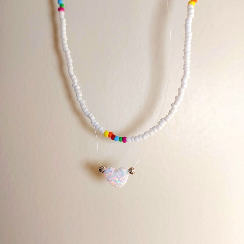 گردنبند اپال قلب و البرنادو - Image 2