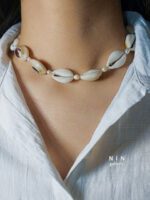 گردنبند صدف و مروارید پرورشی - Image 2