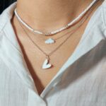 گردنبند ست قلب نقره