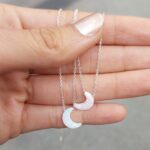 گردنبند اپال ماه نقره