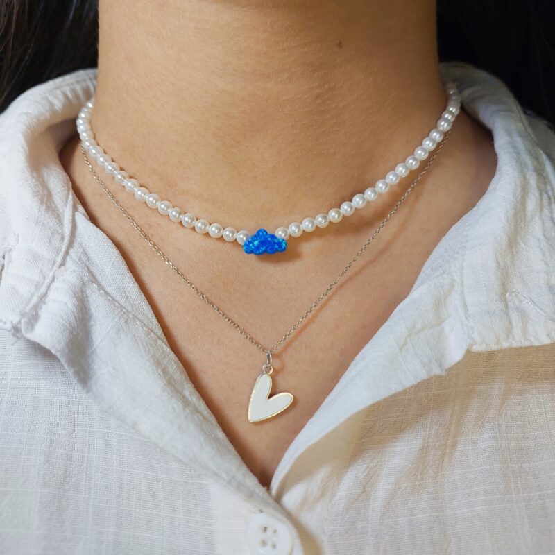 گردنبند مروارید و اپال - Image 3