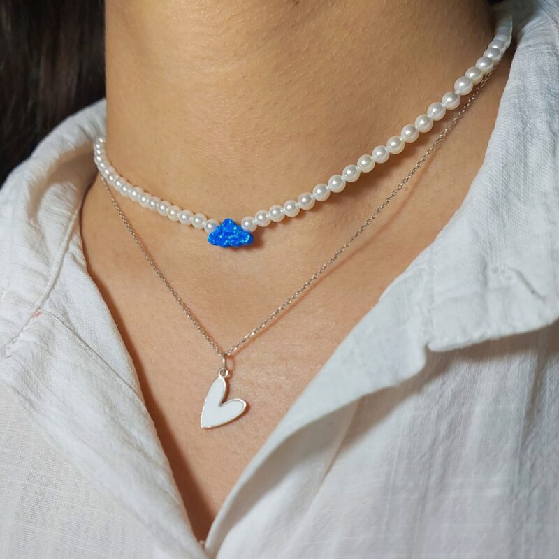 گردنبند مروارید و اپال - Image 5