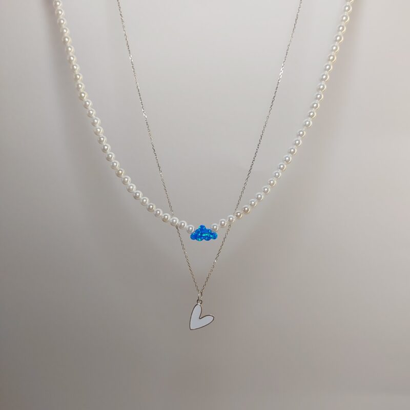 گردنبند مروارید و اپال - Image 4
