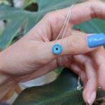 گردنبند اپال چشم نظر نقره