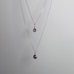 گردنبند نگین دار نقره