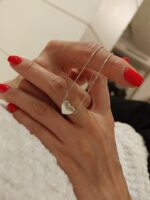 گردنبند قلب نقره - Image 3