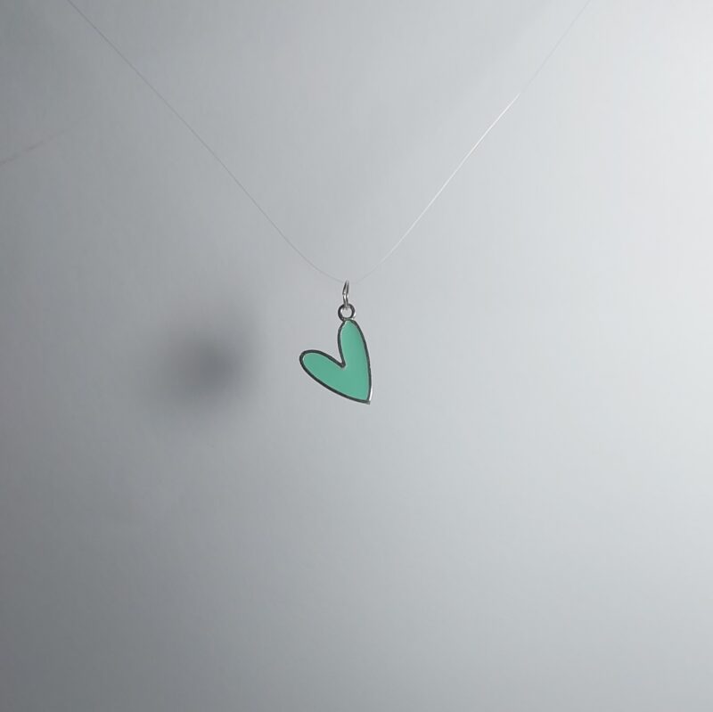 گردنبند قلب نقره میناکاری - Image 5