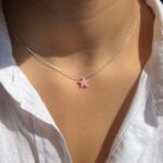 گردنبند اپال ستاره نقره