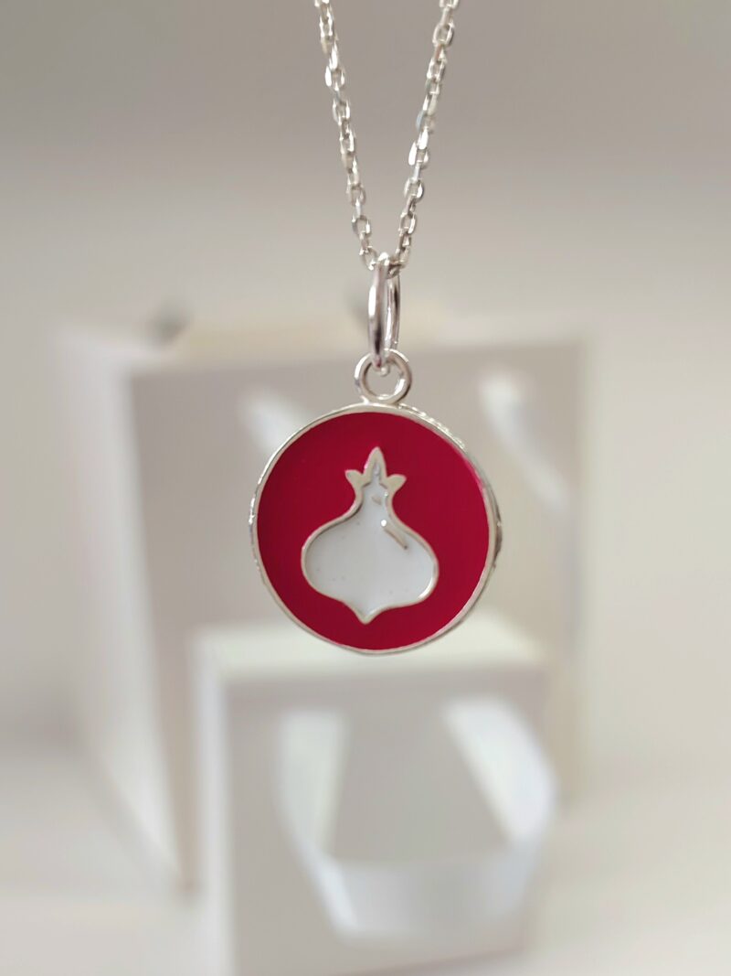 گردنبند انار نقره - Image 2