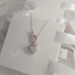 گردنبند قلب نقره