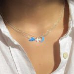 گردنبند اپال نقره