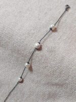 دستبند مروارید پرورشی نقره (سیاه قلم) - Image 3