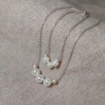 نیم ست مرواریدی نقره