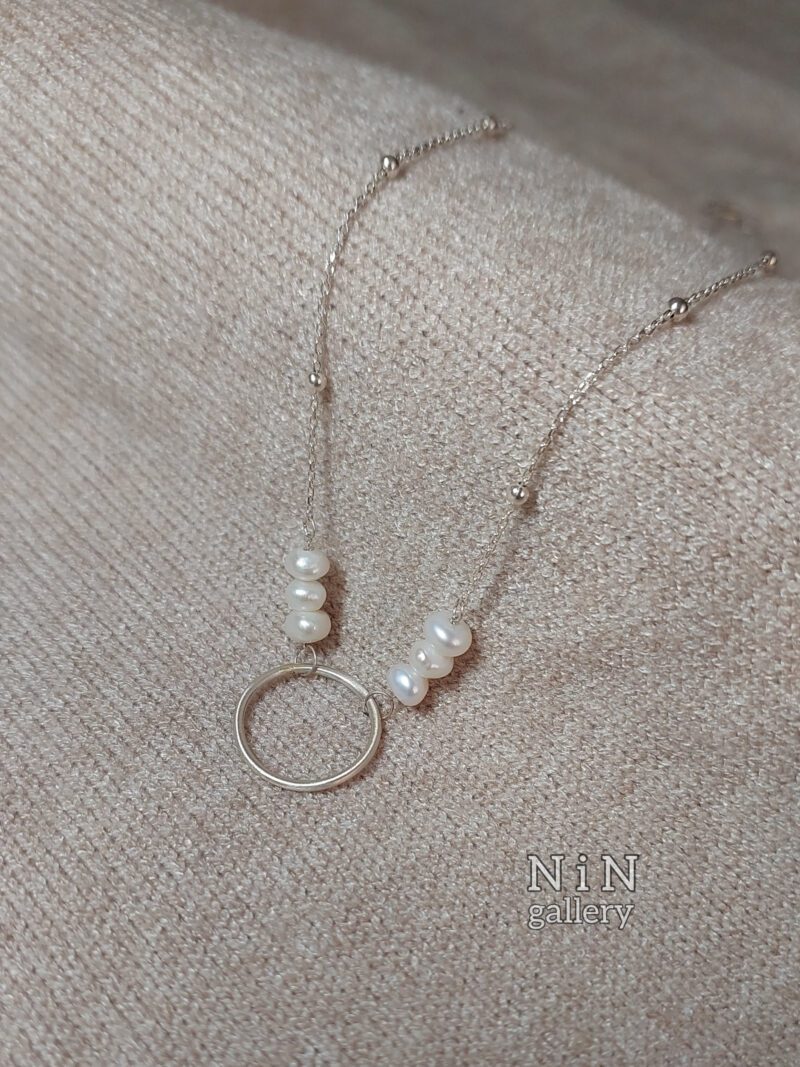 نیم ست مروارید پرورشی - Image 3