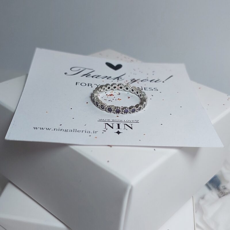 انگشتر دور نگین نقره - Image 9