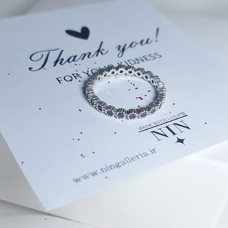 انگشتر دور نگین نقره - Image 5