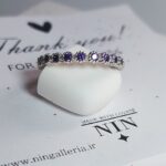 انگشتر دور نگین نقره