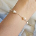 دستبند مروارید پرورشی نقره