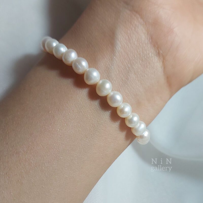 دستبند مروارید پرورشی110730390 دستبند مروارید پرورشی - Image 2