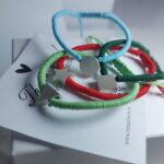 دستبند نقره اشکال هندسی