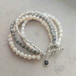 دستبند نقره چندردیفه