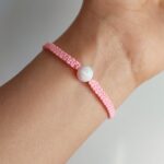 دستبند اپال گوی سفید