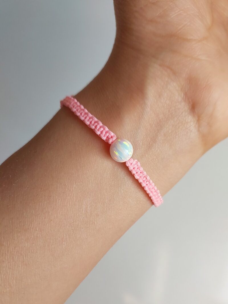 دستبند اپال گوی سفید - Image 2