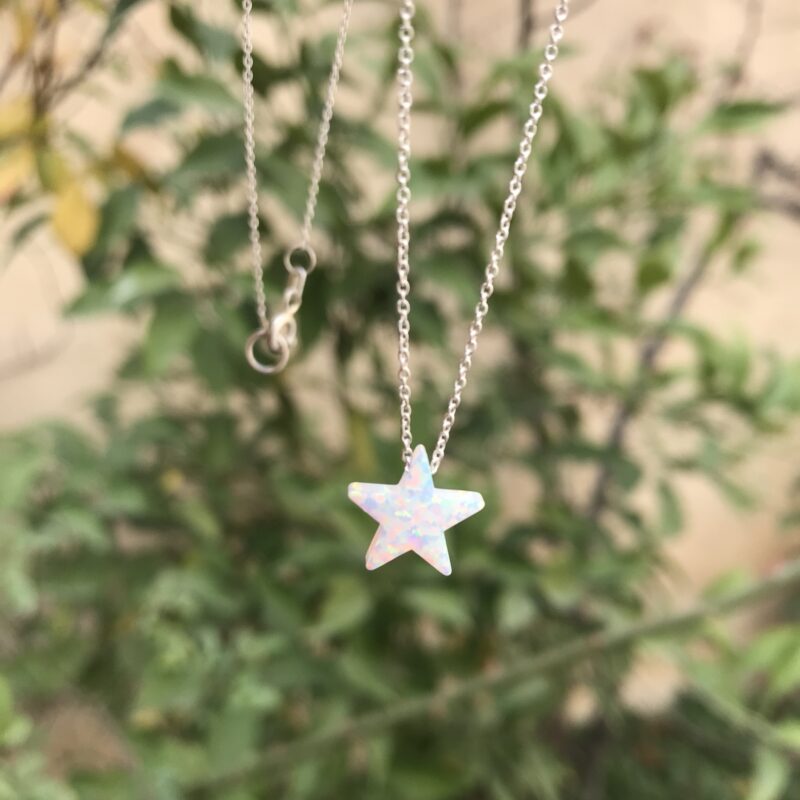 گردنبند اپال ستاره نقره - Image 3