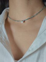 گردنبند فیروزه و مارکو نقره - Image 2