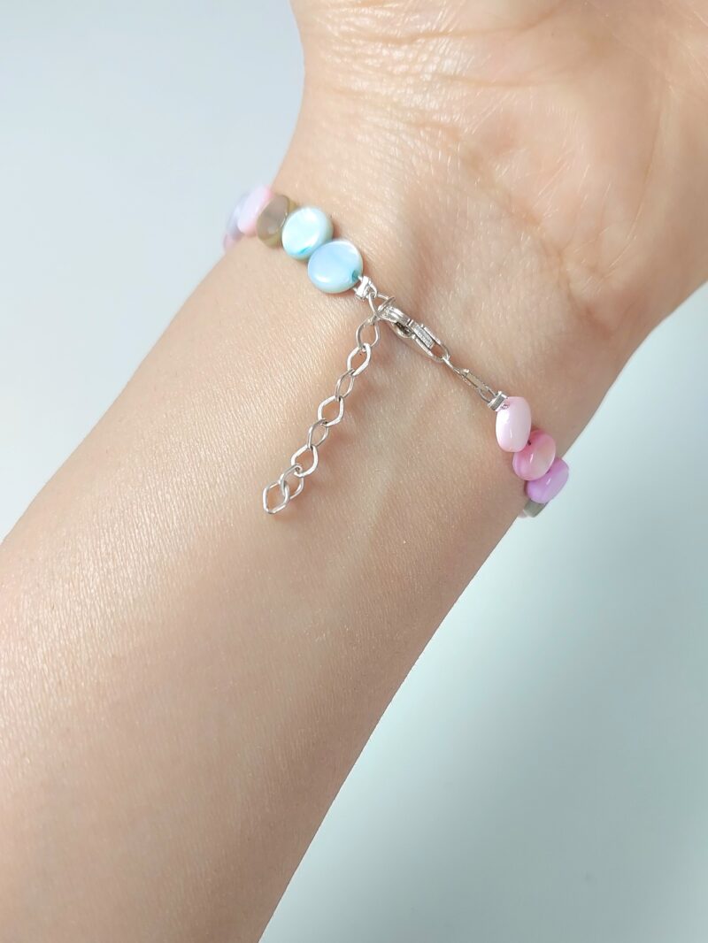 دستبند صدفی نقره - Image 5