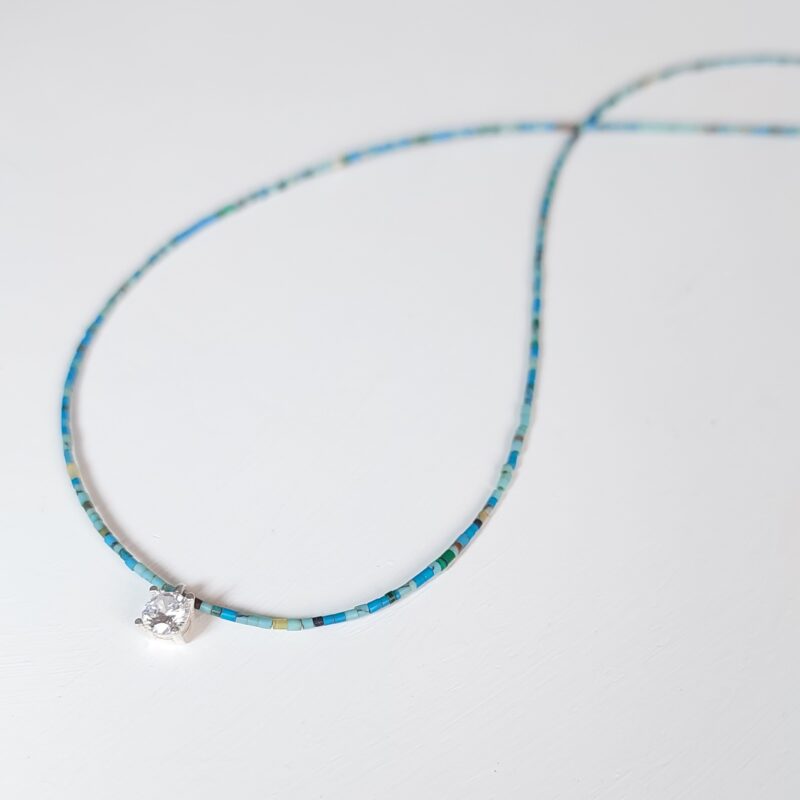 گردنبند فیروزه و مارکو نقره گردنبند فیروزه و مارکو نقره - Image 1