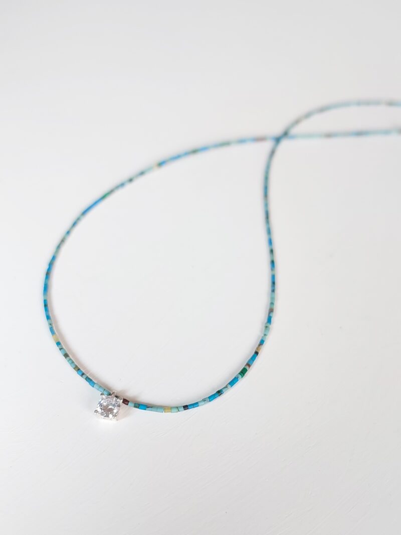 گردنبند فیروزه و مارکو نقره - Image 7