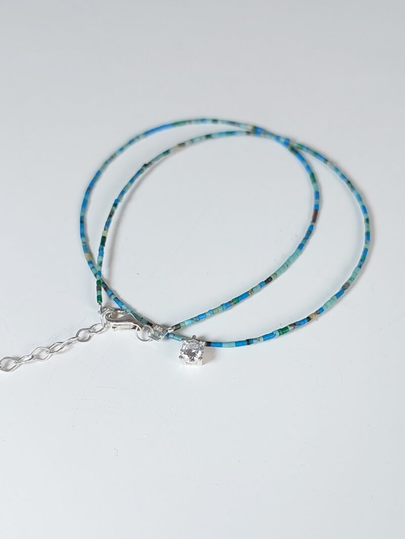 گردنبند فیروزه و مارکو نقره - Image 5