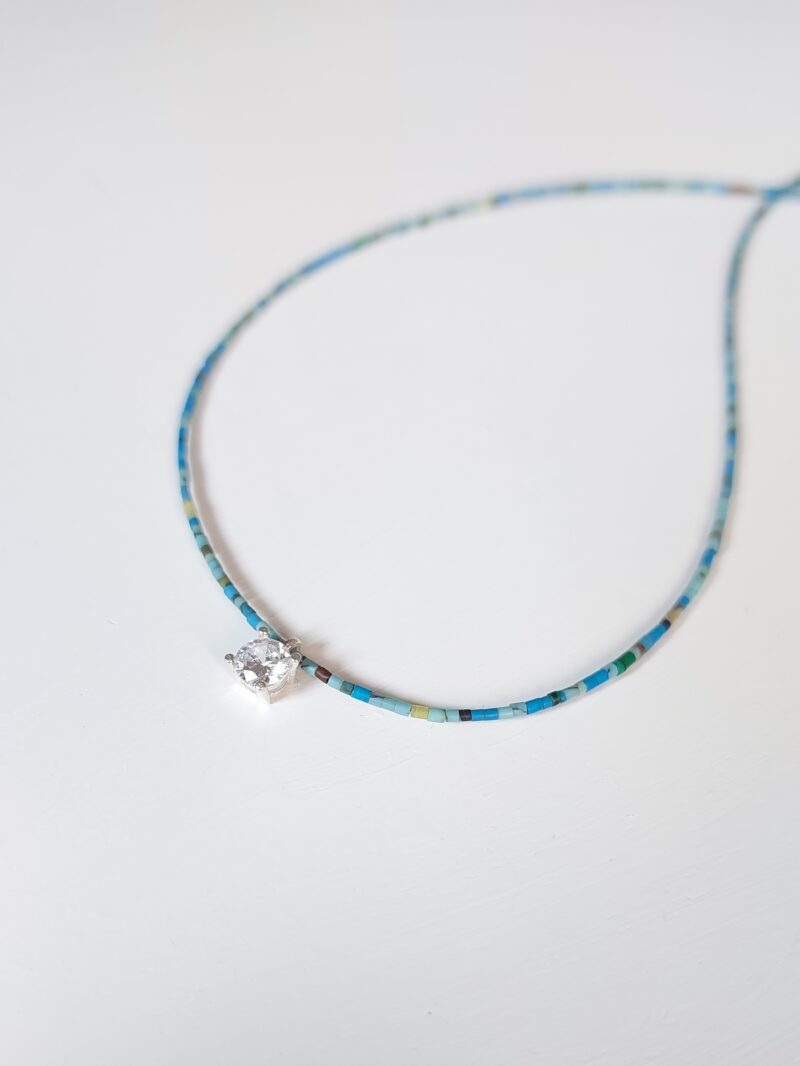 گردنبند فیروزه و مارکو نقره - Image 3