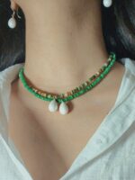 گردنبند مروارید و سنگ - Image 5