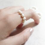 انگشتر مروارید پرورشی و گوی نقره - Image 2