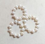 انگشتر مروارید پرورشی و گوی نقره