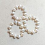 انگشتر مروارید پرورشی و گوی نقره