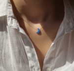 گردنبند اپال ماه نقره - Image 2