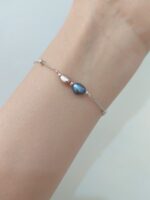 دستبند مروارید پرورشی و گوی نقره - Image 3